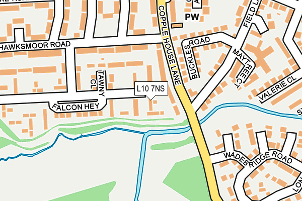 L10 7NS map - OS OpenMap – Local (Ordnance Survey)