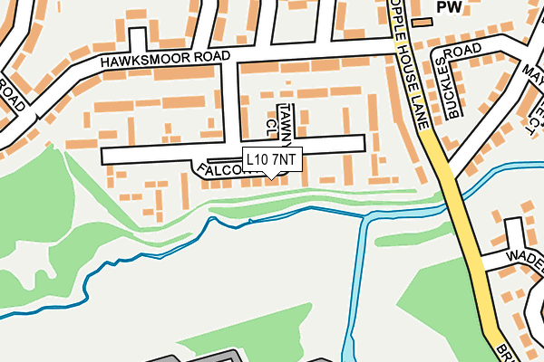 L10 7NT map - OS OpenMap – Local (Ordnance Survey)
