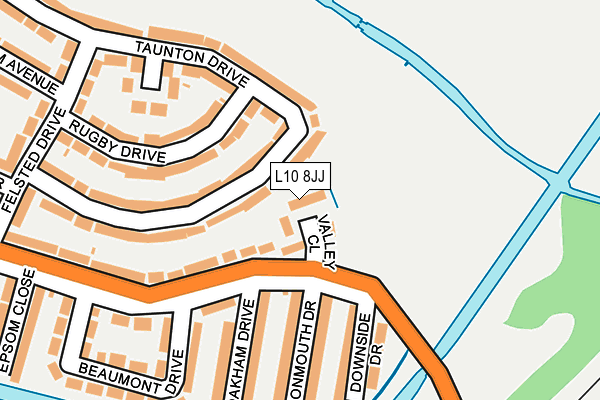 L10 8JJ map - OS OpenMap – Local (Ordnance Survey)