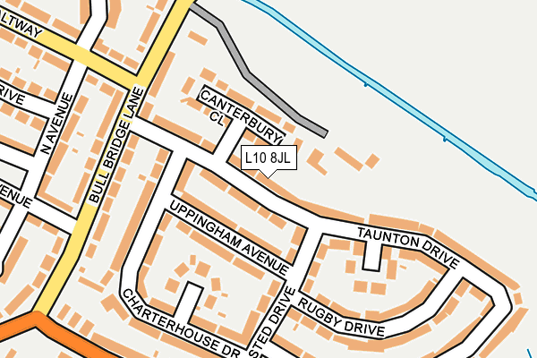 L10 8JL map - OS OpenMap – Local (Ordnance Survey)