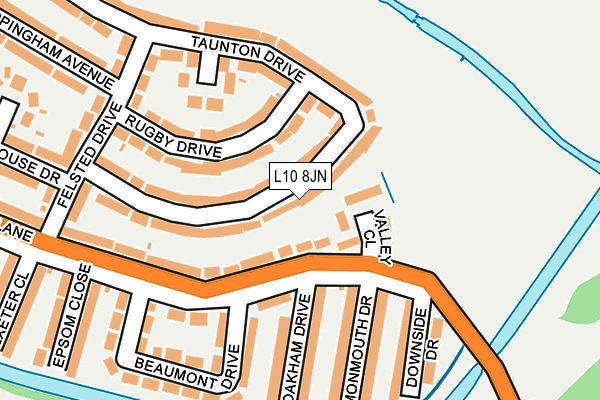 L10 8JN map - OS OpenMap – Local (Ordnance Survey)