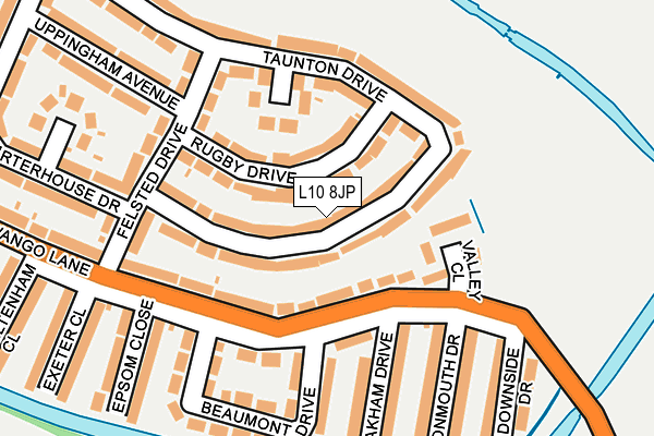 L10 8JP map - OS OpenMap – Local (Ordnance Survey)