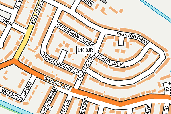 L10 8JR map - OS OpenMap – Local (Ordnance Survey)