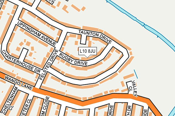 L10 8JU map - OS OpenMap – Local (Ordnance Survey)