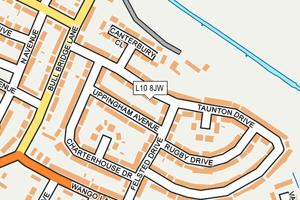L10 8JW map - OS OpenMap – Local (Ordnance Survey)