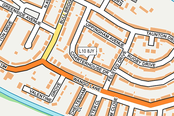 L10 8JY map - OS OpenMap – Local (Ordnance Survey)