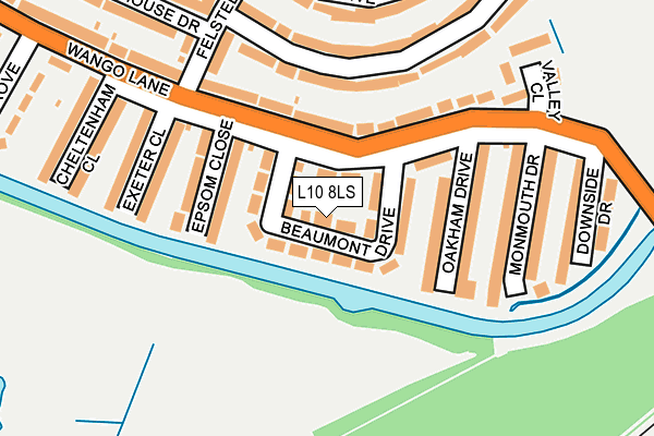 L10 8LS map - OS OpenMap – Local (Ordnance Survey)