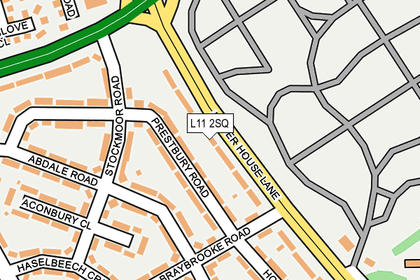 L11 2SQ map - OS OpenMap – Local (Ordnance Survey)