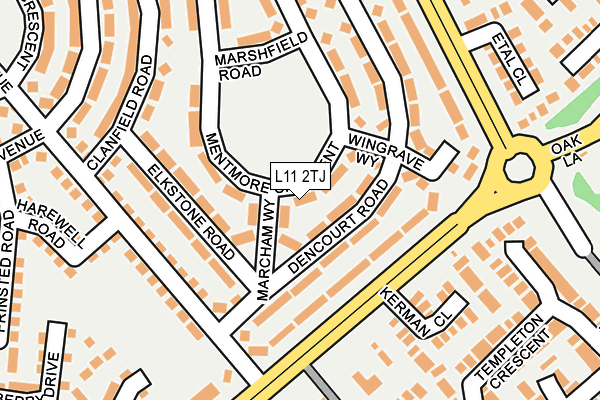 L11 2TJ map - OS OpenMap – Local (Ordnance Survey)