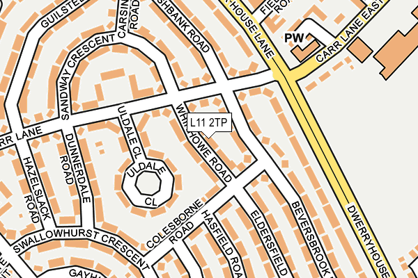 L11 2TP map - OS OpenMap – Local (Ordnance Survey)