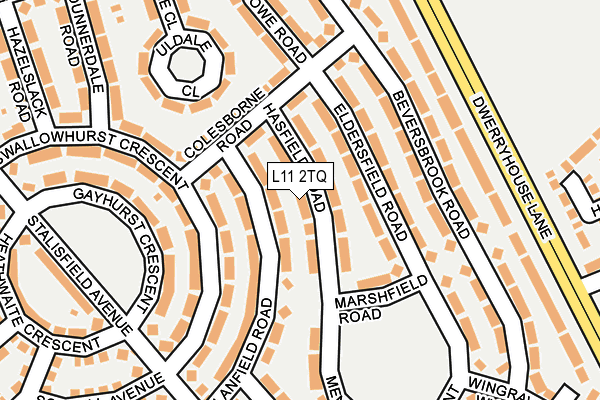L11 2TQ map - OS OpenMap – Local (Ordnance Survey)