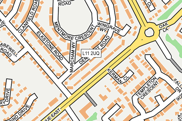 L11 2UQ map - OS OpenMap – Local (Ordnance Survey)
