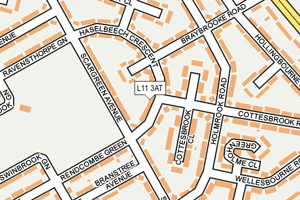 L11 3AT map - OS OpenMap – Local (Ordnance Survey)