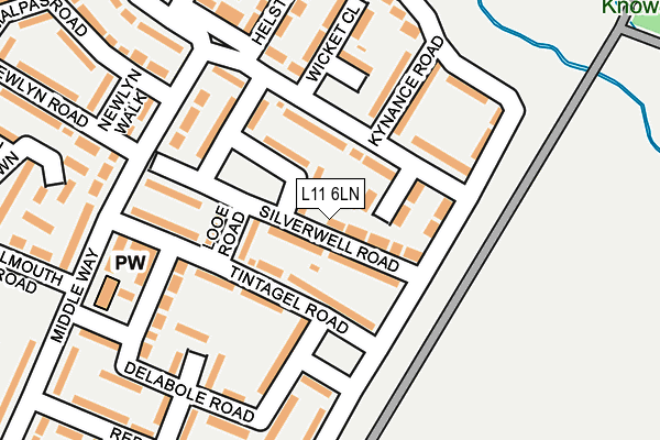 L11 6LN map - OS OpenMap – Local (Ordnance Survey)