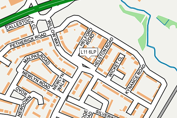 L11 6LP map - OS OpenMap – Local (Ordnance Survey)