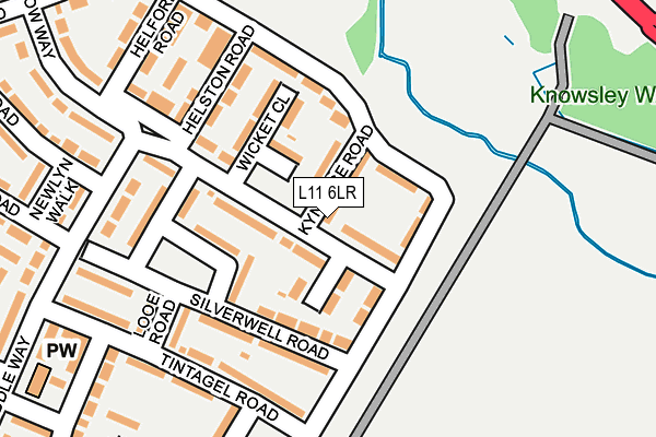 L11 6LR map - OS OpenMap – Local (Ordnance Survey)