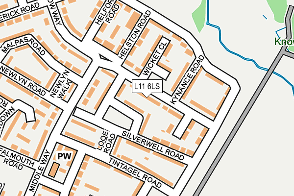 L11 6LS map - OS OpenMap – Local (Ordnance Survey)