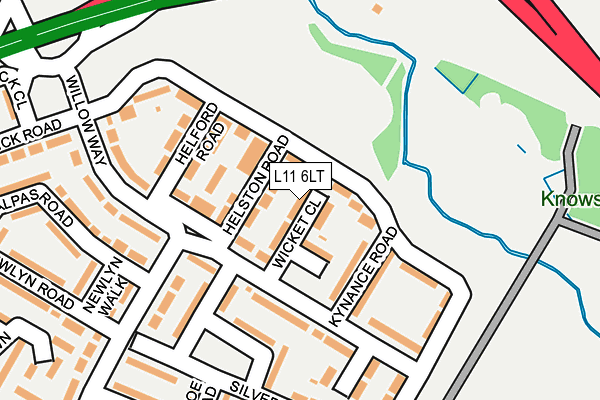 L11 6LT map - OS OpenMap – Local (Ordnance Survey)