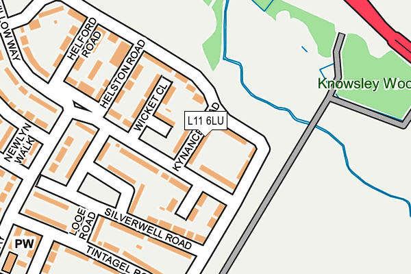 L11 6LU map - OS OpenMap – Local (Ordnance Survey)