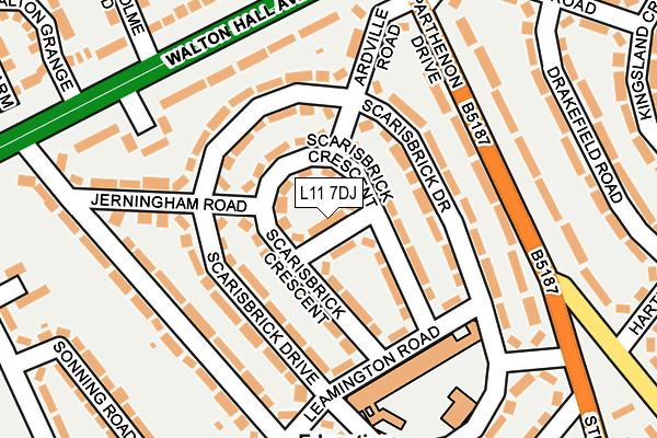 L11 7DJ map - OS OpenMap – Local (Ordnance Survey)