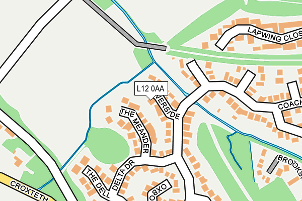 L12 0AA map - OS OpenMap – Local (Ordnance Survey)