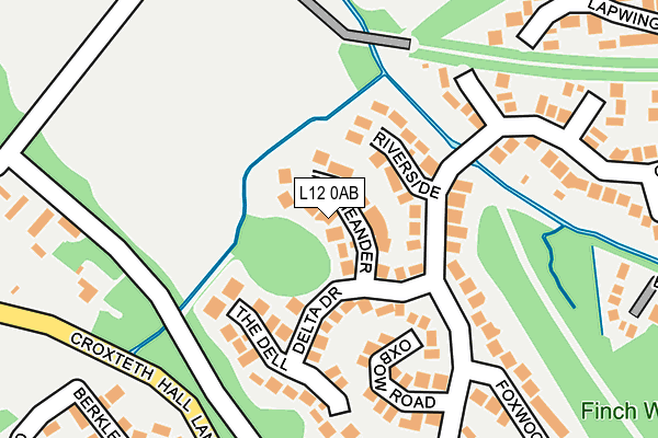 L12 0AB map - OS OpenMap – Local (Ordnance Survey)