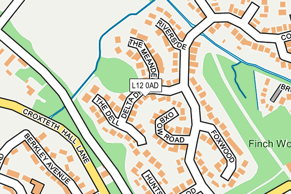 L12 0AD map - OS OpenMap – Local (Ordnance Survey)