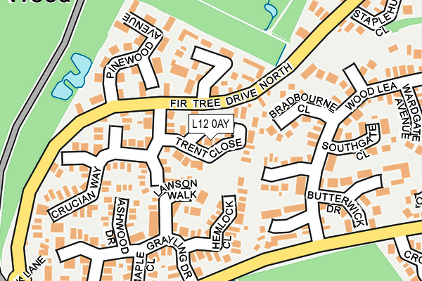 L12 0AY map - OS OpenMap – Local (Ordnance Survey)