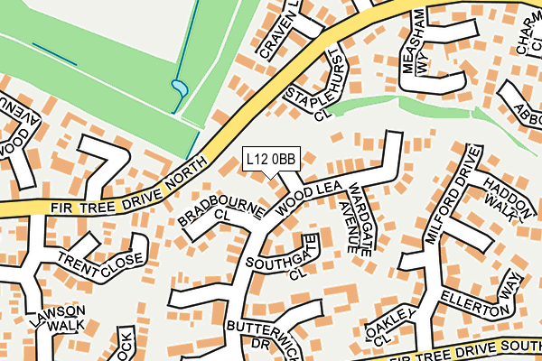 L12 0BB map - OS OpenMap – Local (Ordnance Survey)