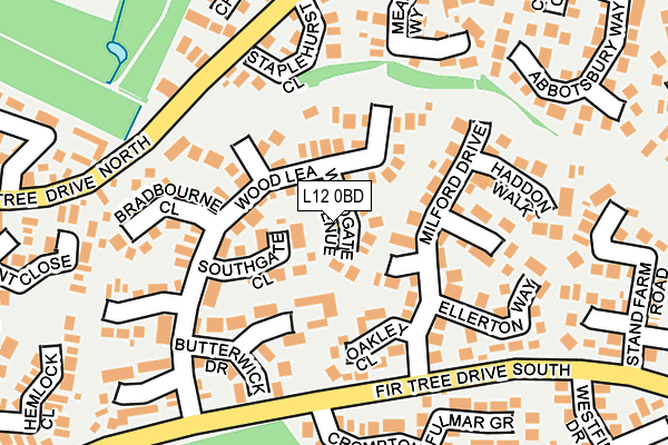 L12 0BD map - OS OpenMap – Local (Ordnance Survey)