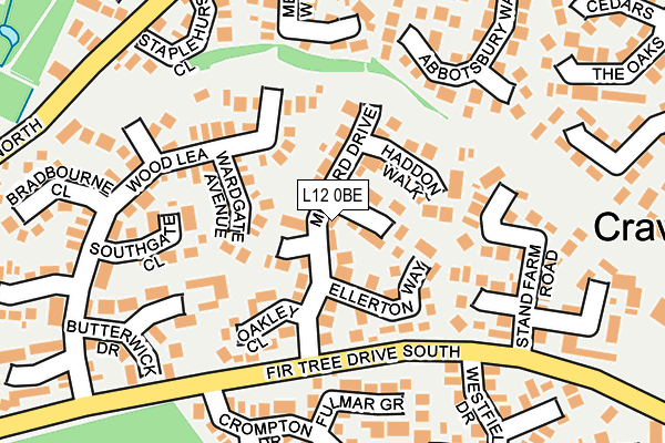 L12 0BE map - OS OpenMap – Local (Ordnance Survey)