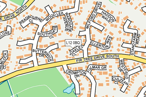 L12 0BQ map - OS OpenMap – Local (Ordnance Survey)