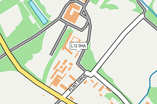L12 0HA map - OS OpenMap – Local (Ordnance Survey)