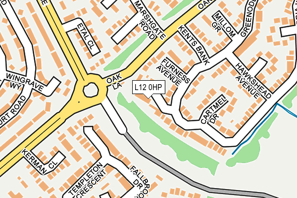 L12 0HP map - OS OpenMap – Local (Ordnance Survey)