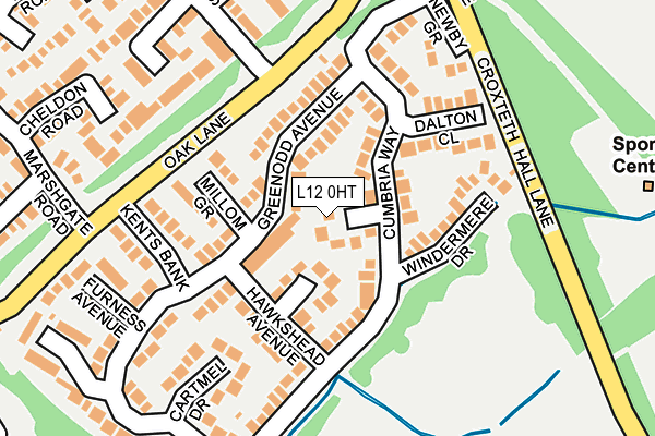 L12 0HT map - OS OpenMap – Local (Ordnance Survey)