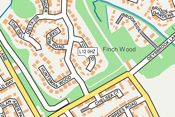 L12 0HZ map - OS OpenMap – Local (Ordnance Survey)