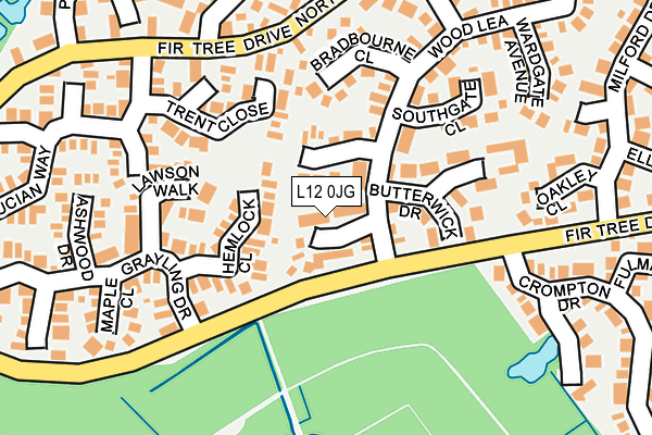 L12 0JG map - OS OpenMap – Local (Ordnance Survey)