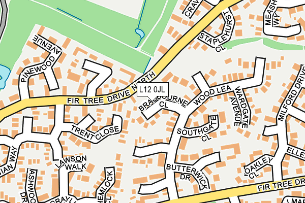 L12 0JL map - OS OpenMap – Local (Ordnance Survey)