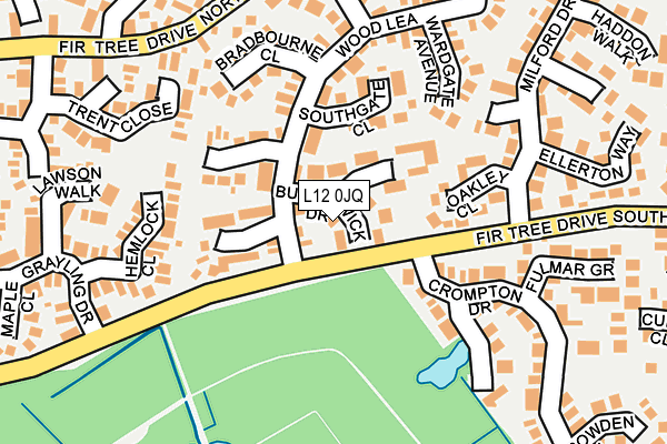 L12 0JQ map - OS OpenMap – Local (Ordnance Survey)