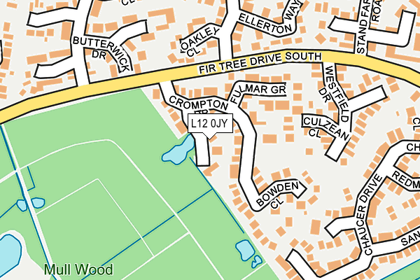 L12 0JY map - OS OpenMap – Local (Ordnance Survey)