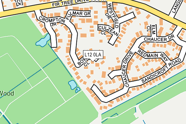 L12 0LA map - OS OpenMap – Local (Ordnance Survey)