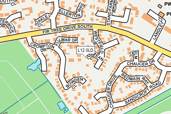 L12 0LD map - OS OpenMap – Local (Ordnance Survey)