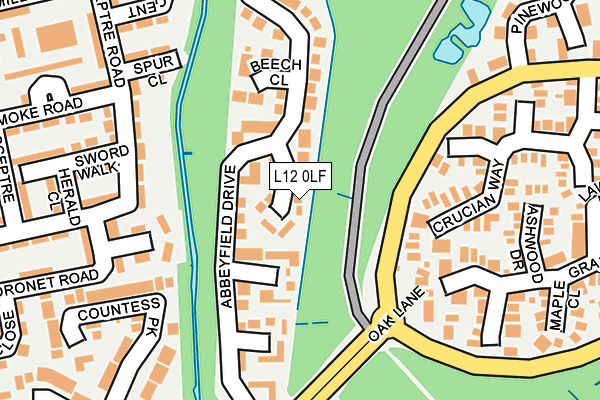 L12 0LF map - OS OpenMap – Local (Ordnance Survey)