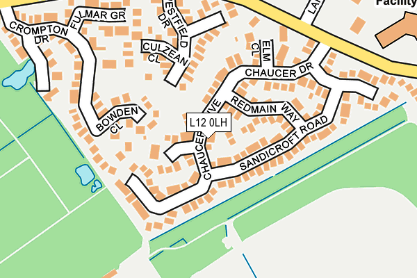 L12 0LH map - OS OpenMap – Local (Ordnance Survey)