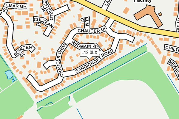 L12 0LX map - OS OpenMap – Local (Ordnance Survey)