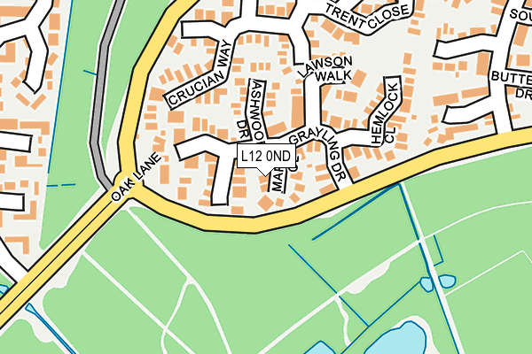 L12 0ND map - OS OpenMap – Local (Ordnance Survey)