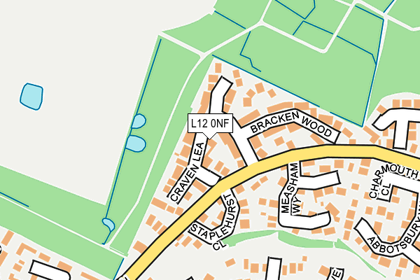 L12 0NF map - OS OpenMap – Local (Ordnance Survey)