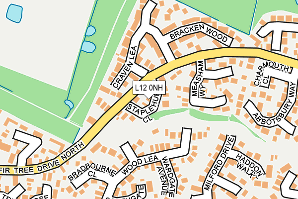 L12 0NH map - OS OpenMap – Local (Ordnance Survey)