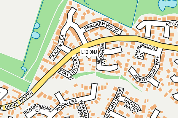 L12 0NJ map - OS OpenMap – Local (Ordnance Survey)