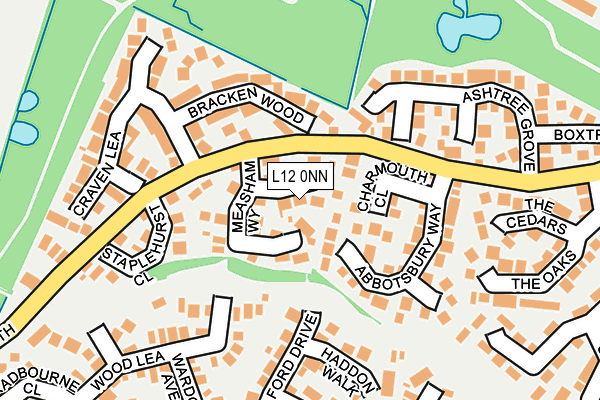 L12 0NN map - OS OpenMap – Local (Ordnance Survey)